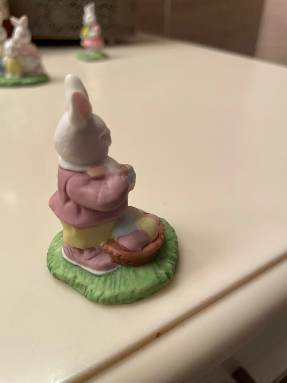 Vintage Assortment of Ceramic Easter Bunny Figurines - Set of 3